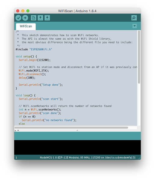 ESP8266 development in the Arduino IDE