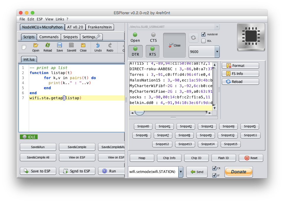 Simple Lua script for scanning nearby wireless netowrks