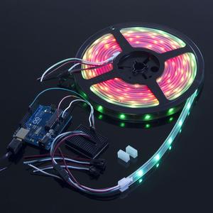 ACROBOTIC WS2812B Strip with 30 RGB LED/m (White PCB, IP68 Waterproof) | NeoPixel-Compatible
