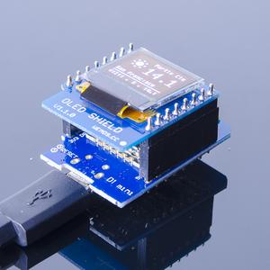 ACROBOTIC ESP8266 WeMos D1 Mini 96×48 Monochrome OLED Display Shield