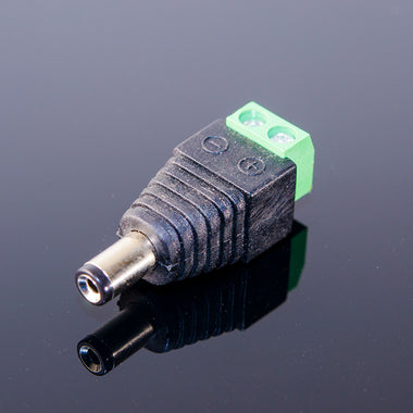 2.1mm DC Barrel Jack to Screw Terminal Adapter (Male)